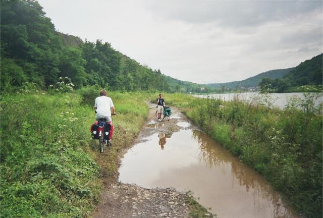 2005: Mit dem Rad von Dresden nach Prag.