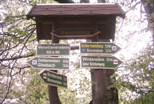 2004: Zu Fuß über den Rennsteig.
